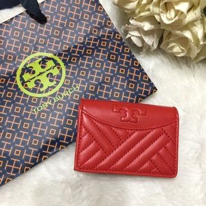 NWT Tory Burch Alexa Foldable Mini Wallet